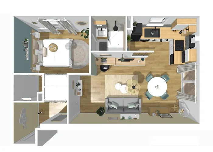 T2 Quartier Mermoz, 2 Places De Parking Privees * Pamiers